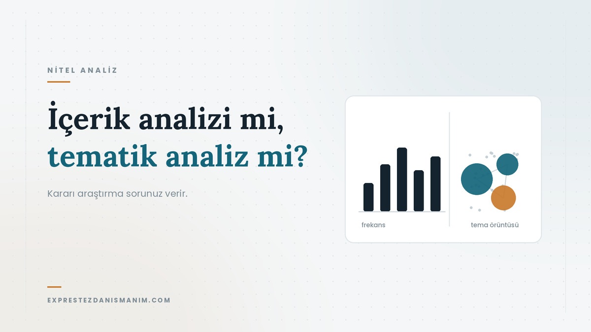 İçerik analizi frekans sütunları, tematik analiz tema örüntüsü karşılaştırması