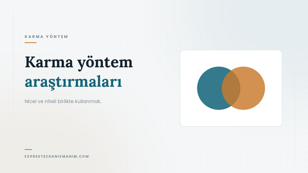 Karma yöntem araştırmaları — Nicel ve niteli birlikte kullanmak